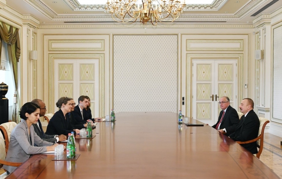 Le président azerbaïdjanais rencontre une délégation menée par la sous-secrétaire d’Etat adjointe américaine à l’Energie