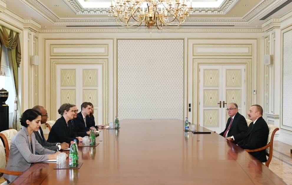 President Ilham Aliyev received delegation led by U.S. Deputy Assistant Secretary of State in the Bureau of Energy Resources