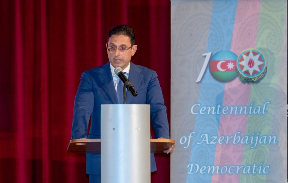 Vyanada Azərbaycan Xalq Cümhuriyyətinin 100 illiyi münasibətilə rəsmi qəbul keçirilib