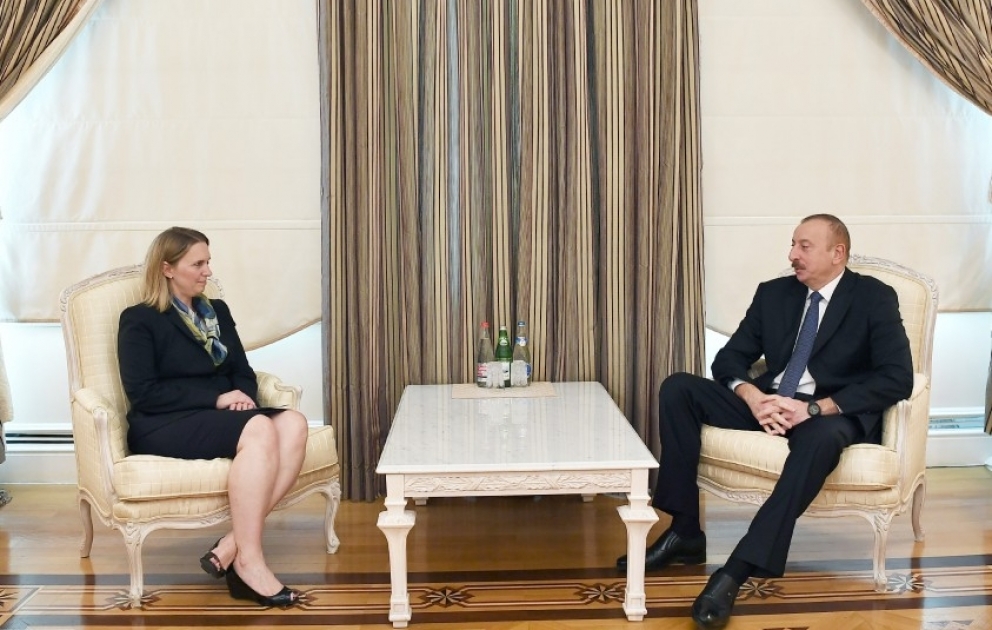 Prezident İlham Əliyev ABŞ Dövlət katibinin Avropa və Avrasiya məsələləri üzrə köməkçisinin müavinini qəbul edib