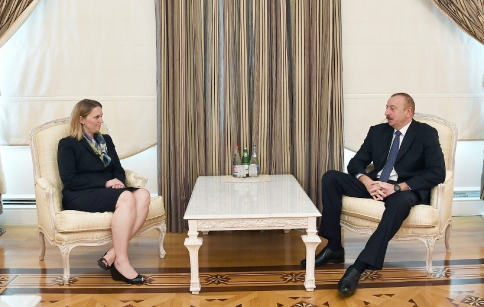 Entretien du président Ilham Aliyev avec la sous-secrétaire d’Etat adjointe américaine aux affaires européennes et eurasiennes