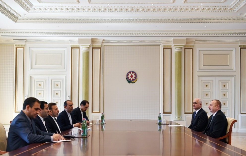 Präsident Ilham Aliyev empfängt Mahmoud Vaezi