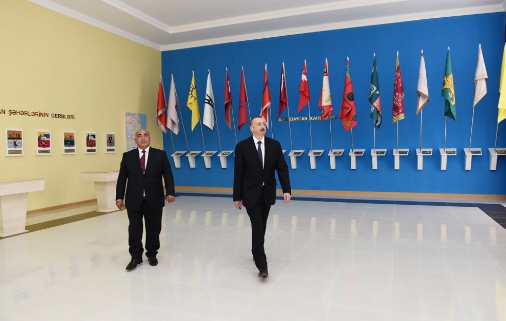 President Ilham Aliyev attended opening of Flag Museum in Goranboy