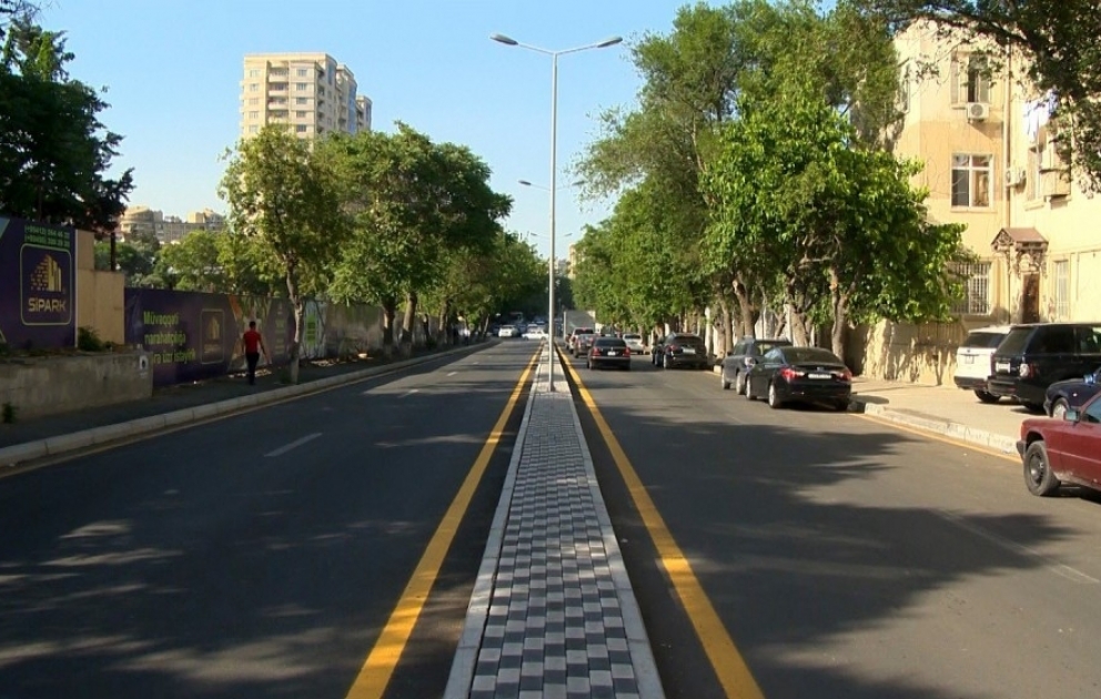 Təbriz küçəsinin yenidən qurulması yekunlaşıb