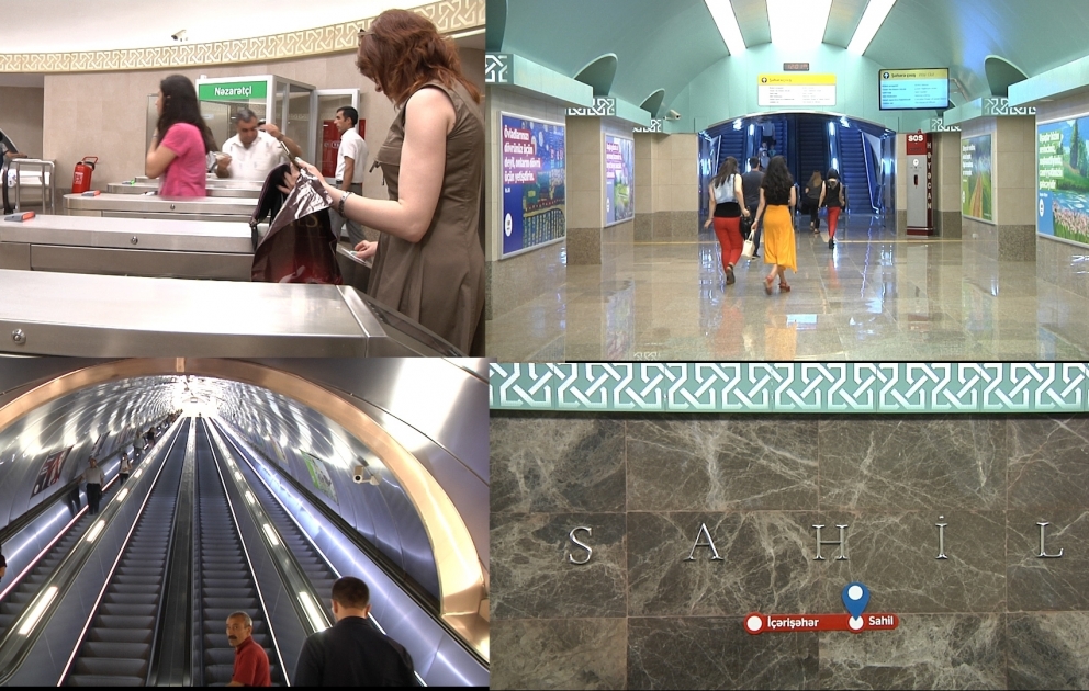 Bakı Metropoliteninin “Sahil” stansiyası vətəndaşların istifadəsinə verilib