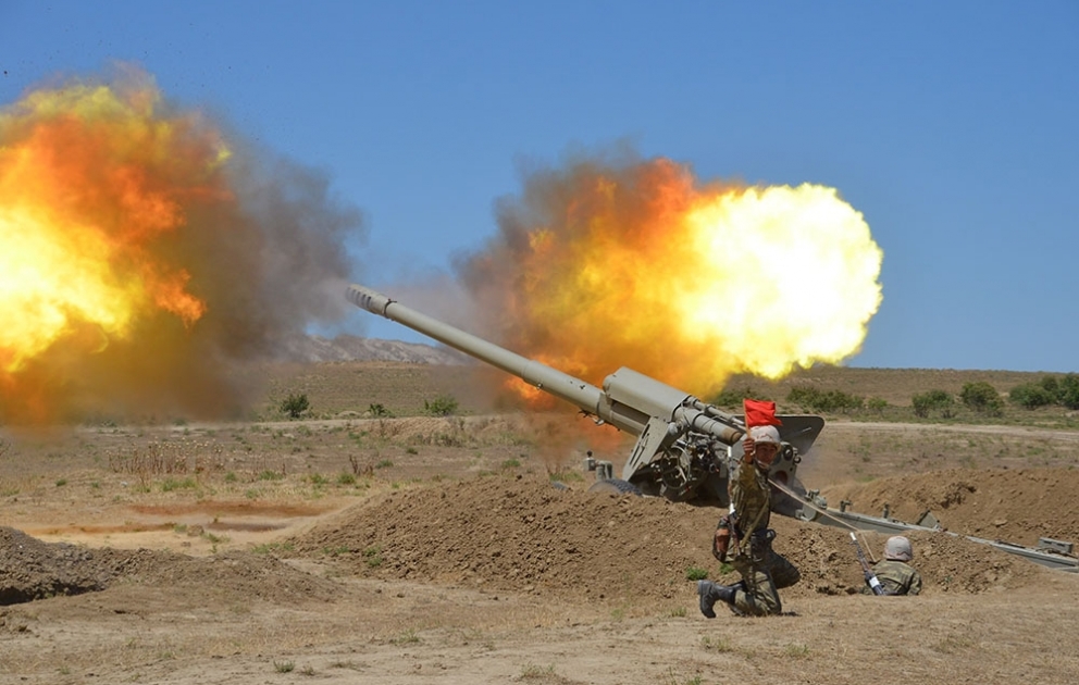 Rocket and artillery formations carried out live-fire training exercises