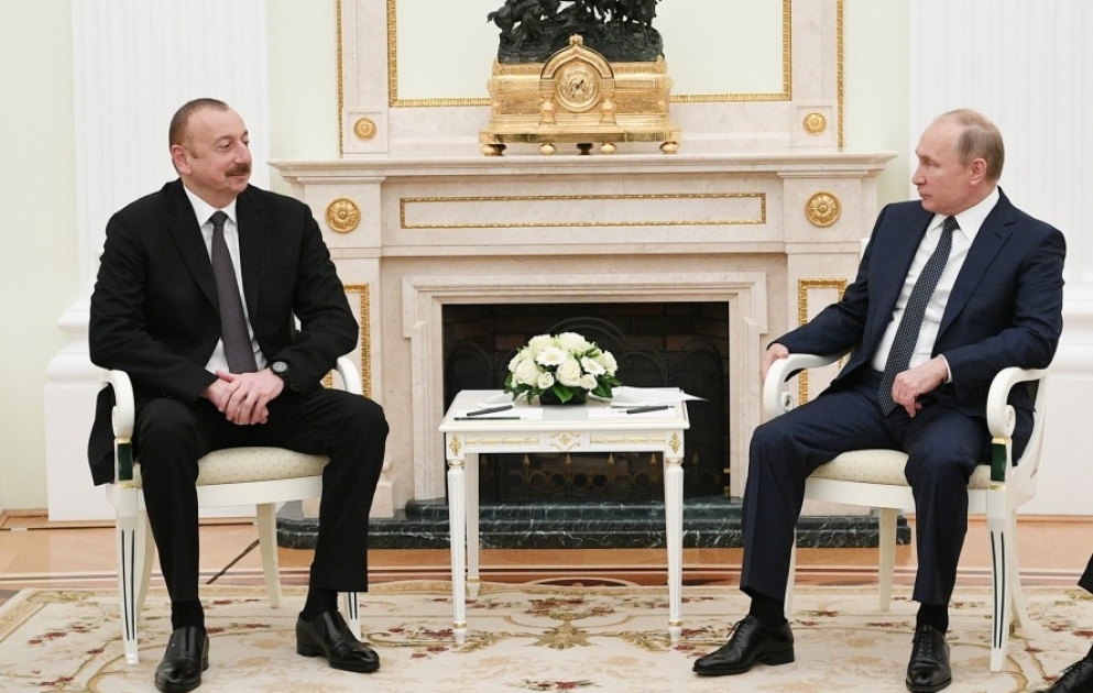 Moskvada Azərbaycan və Rusiya prezidentlərinin görüşü olub