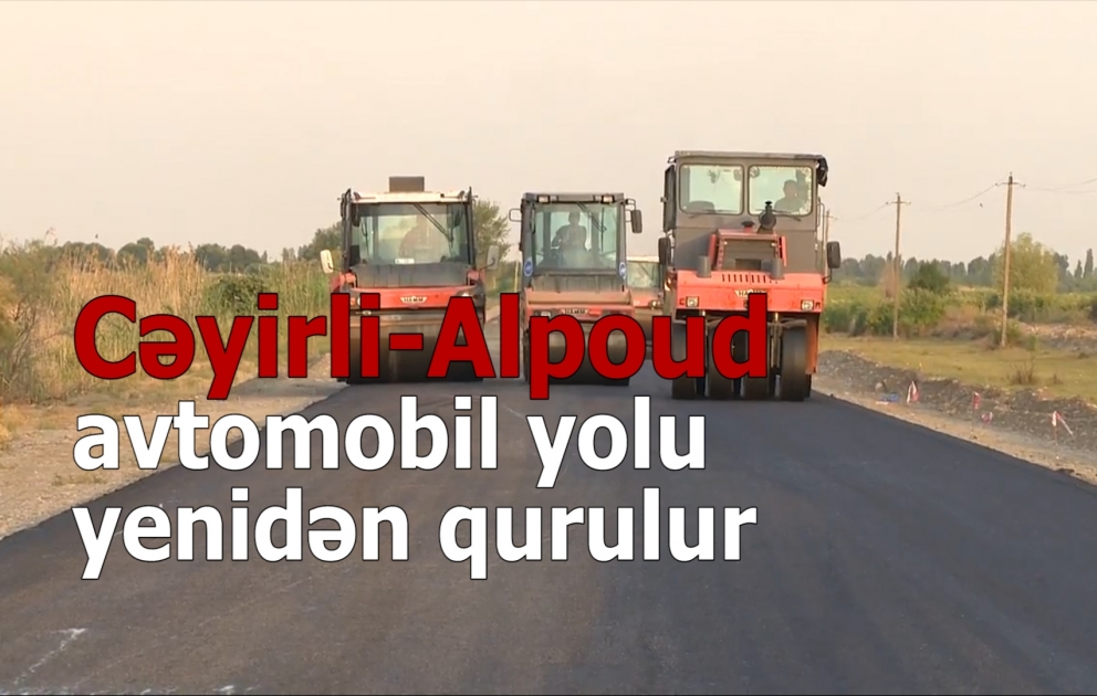 Göyçay rayonunda Cəyirli-Alpout avtomobil yolu yenidən qurulur