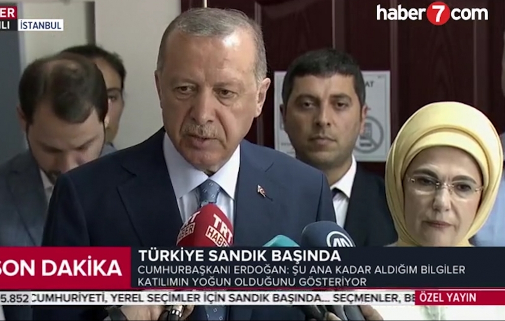 Rəcəb Tayyib Ərdoğan səsvermədə iştirak edib