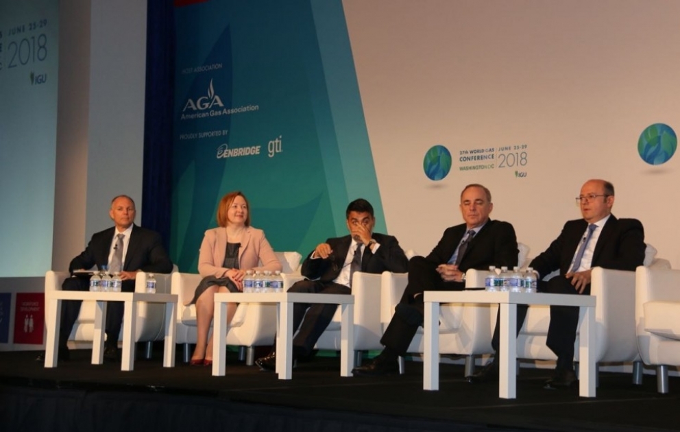 Energetika naziri Vaşinqtonda 27-ci Ümumdünya Qaz Konfransında çıxış edib