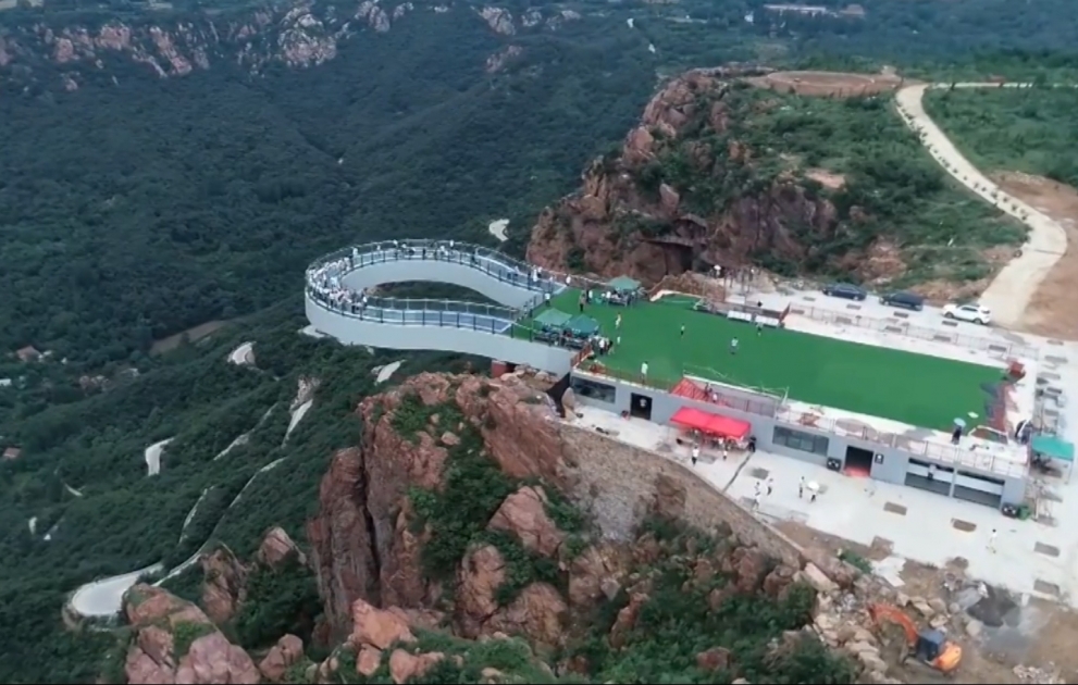 Glasklare Aussichtsplattform in Henan