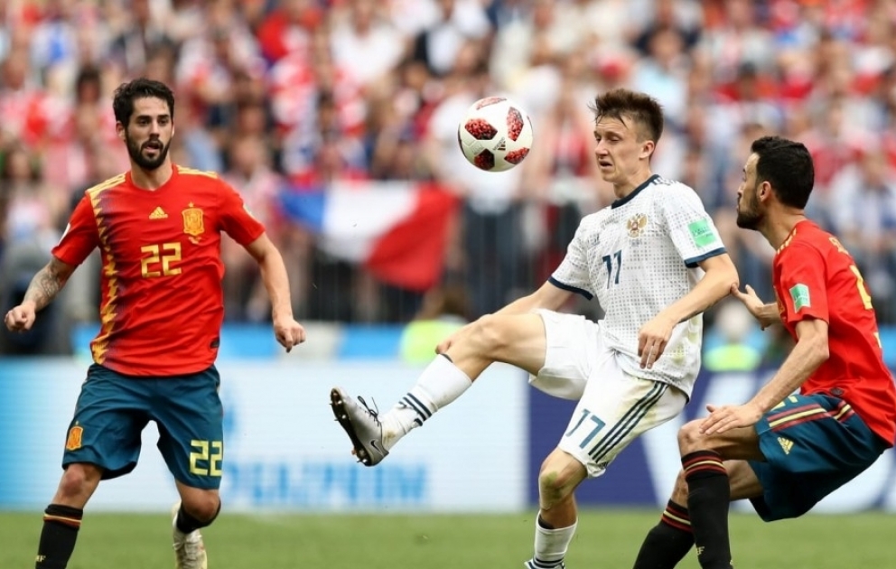 Rusiya millisi penalti seriyasında İspaniyanı məğlub edərək mundialın dörddəbir finalına adlayıb