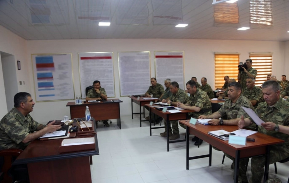 Defense Minister held a meeting in the field conditions