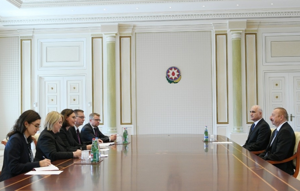 President Ilham Aliyev received delegation led by Finnish foreign trade and development minister