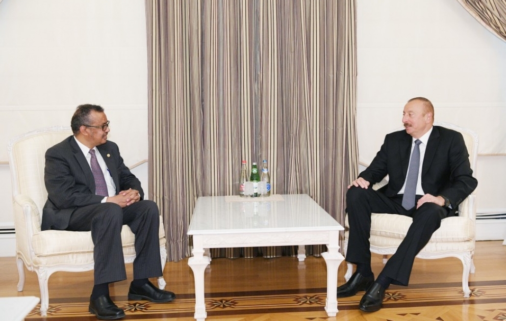 Entretien du président azerbaïdjanais avec le directeur général de l’OMS