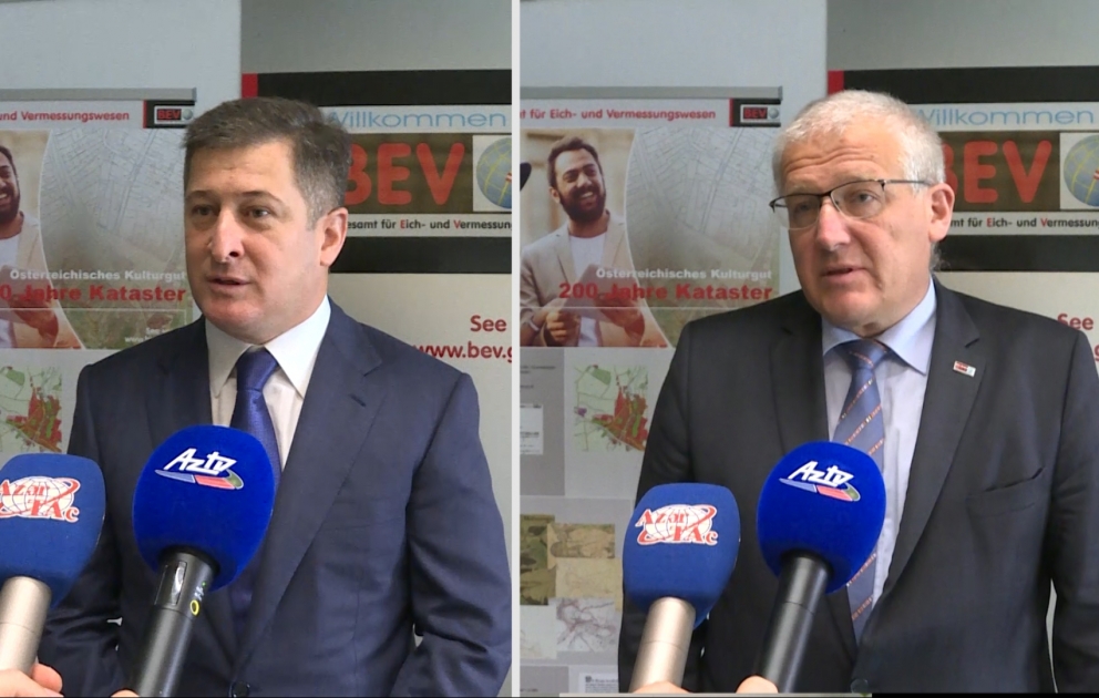 Azərbaycan və Avstriya daşınmaz əmlakın kadastrı və coğrafi məlumat sistemi sahəsində uğurlu əməkdaşlıq edəcəklər