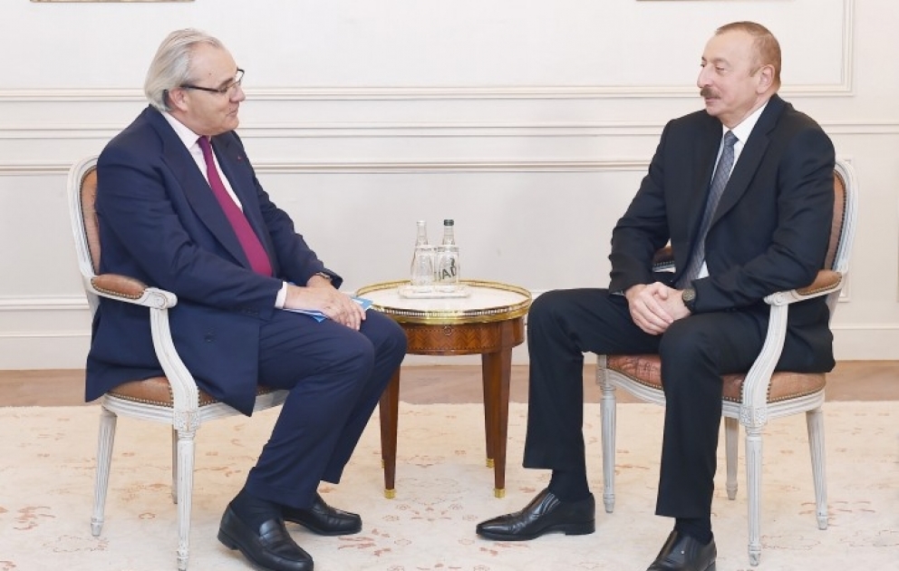 President Ilham Aliyev met with Chief Executive Officer of SUEZ