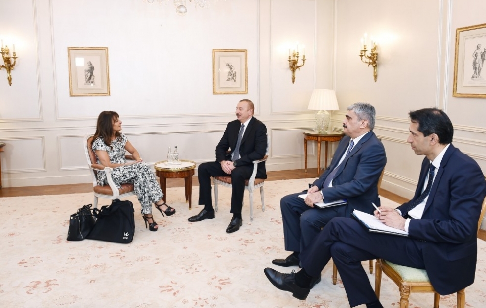 President Ilham Aliyev met with Managing Director of Wilmotte & Associes Architectes
