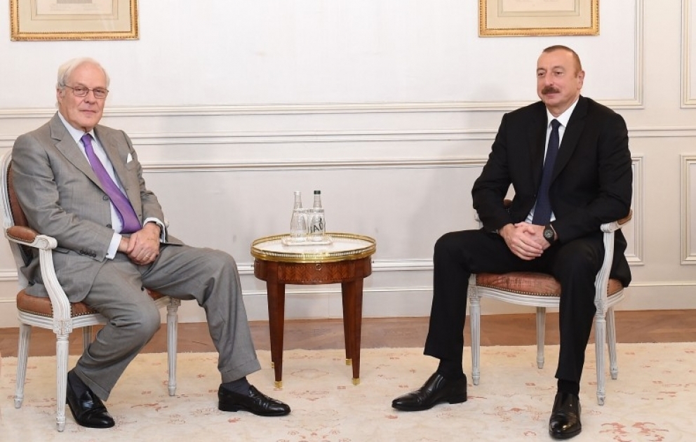 Prezident İlham Əliyevin Parisdə “Rothschild and Co” şirkətinin Müşahidə Şurasının sədri ilə görüşü olub