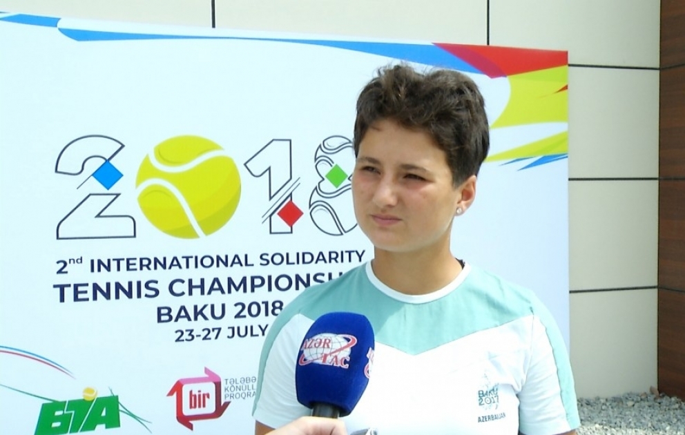 İkinci beynəlxalq həmrəylik tennis çempionatında uğurlu çıxış edəcəyimə əminəm