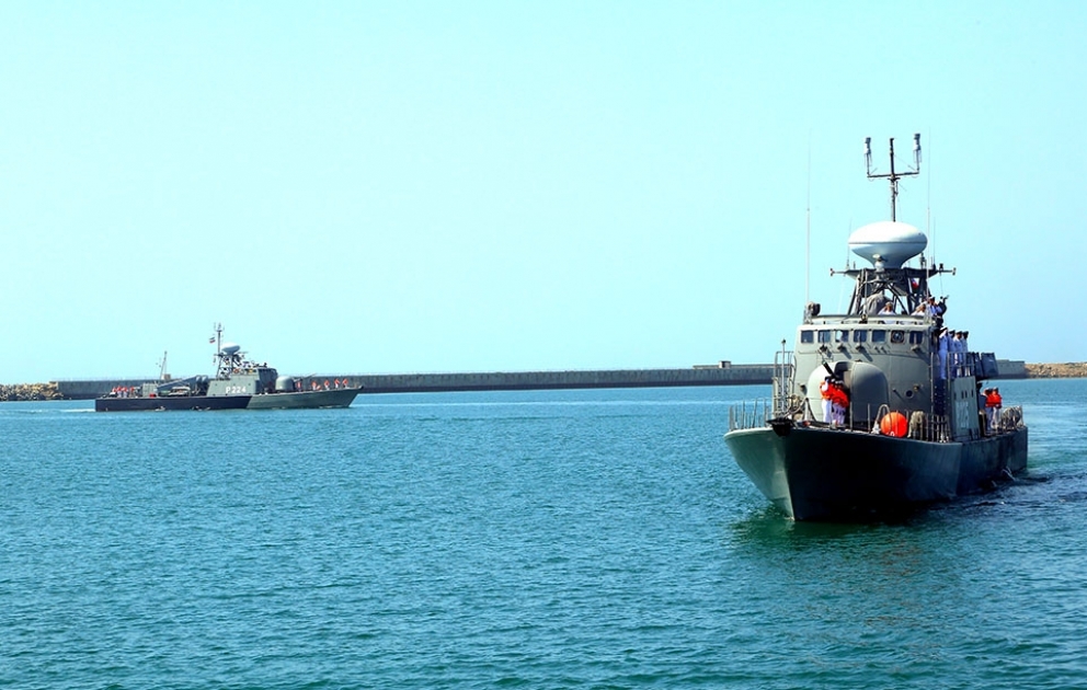 Iran’s warships arrived in Baku