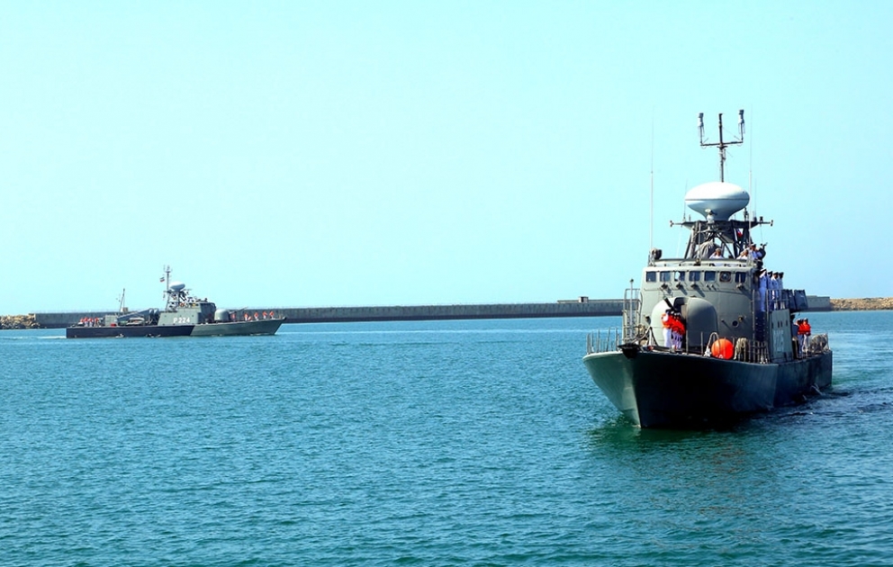 Des navires de combat iraniens sont arrivés à Bakou