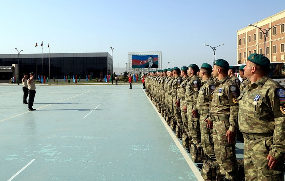 Əfqanıstanda xidmət edən Azərbaycan sülhməramlılarının bir qrupu Vətənə qayıdıb
