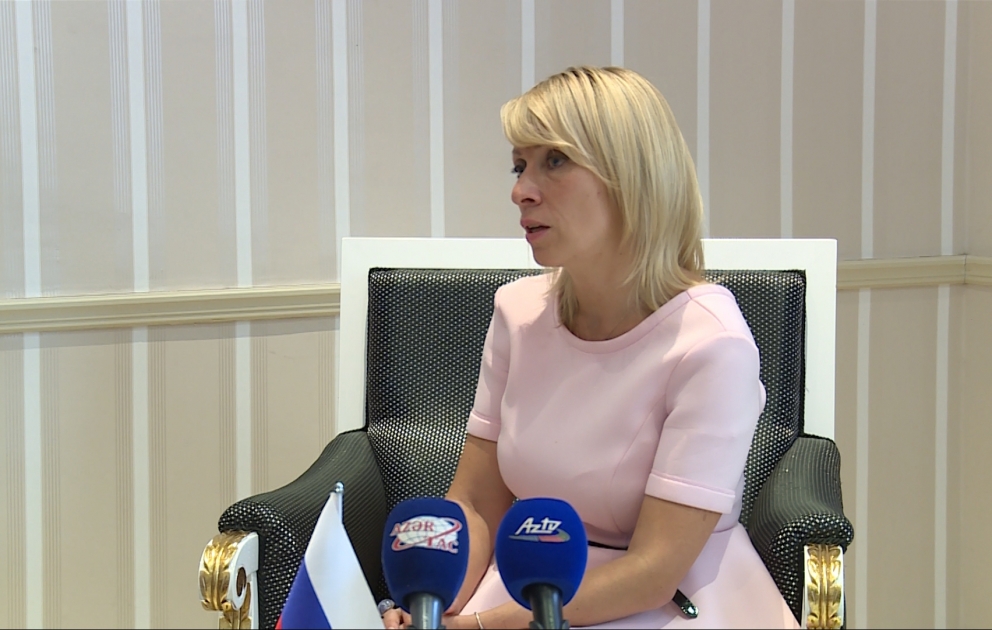 Mariya Zaxarova: Ölkələrimizin Xarici İşlər nazirlikləri arasında qarşılıqlı əlaqələr çox fəallaşıb