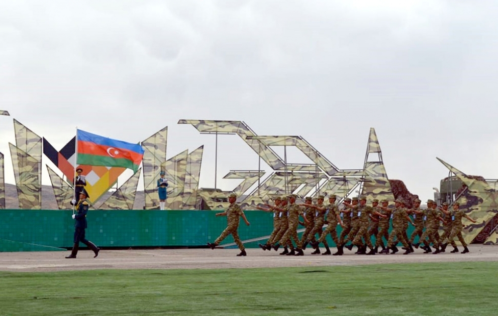 Azerbaijani servicemen took part in the opening ceremony of the "Masters of artillery fire" contest
