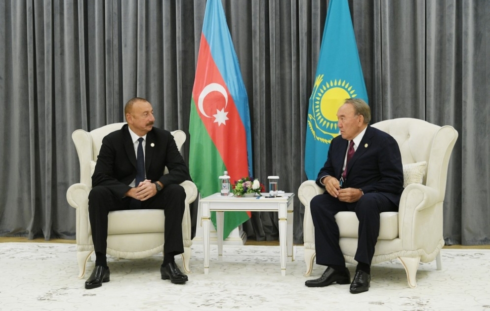 Aktauda Azərbaycan Prezidenti İlham Əliyevin və Qazaxıstan Prezidenti Nursultan Nazarbayevin görüşü olub