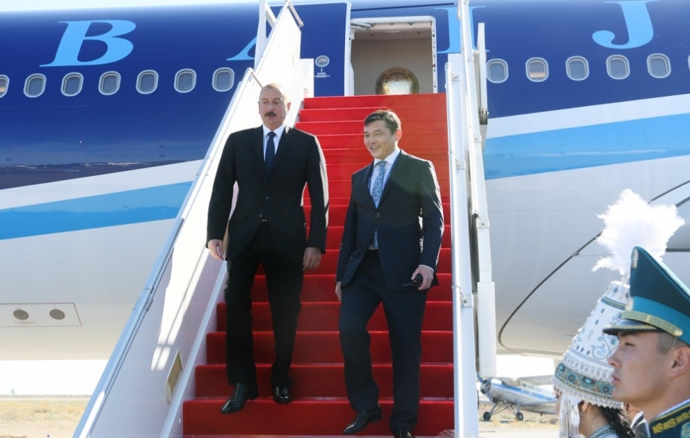 Le président Ilham Aliyev effectue une visite à Aktaou, au Kazakhstan