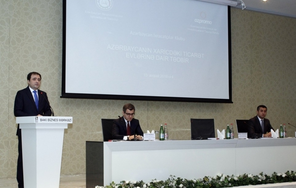 Xarici ölkələrdə Azərbaycanın ticarət evlərinin fəaliyyətinə dair müzakirələr aparılıb