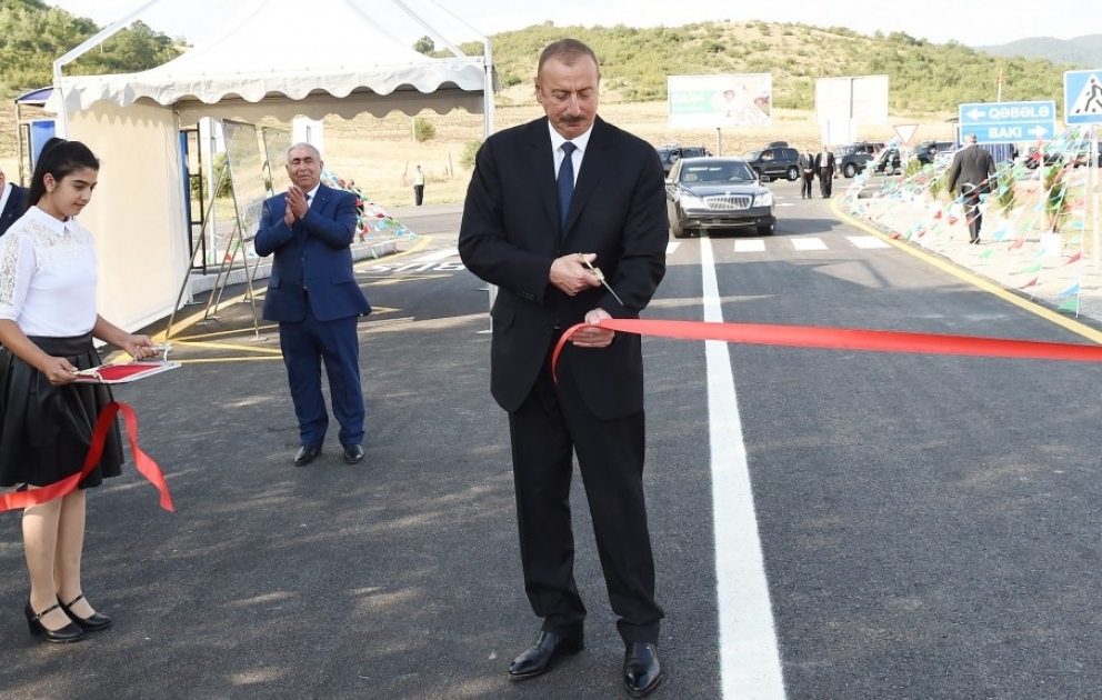 President Ilham Aliyev inaugurated Mughanli-Ismayilli-Minga-Keyvandi-Shabiyan-Bahliyan motorway