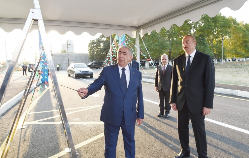 President Ilham Aliyev attended inauguration of Kurdmashi-Kalband-Girk highway after reconstruction and repair