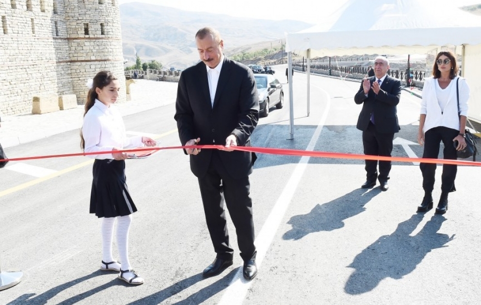 President Ilham Aliyev opened Damirchi-Lahij highway