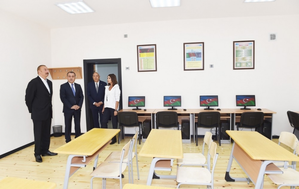 President Ilham Aliyev opened newly-built school in Lahij, Ismayilli district