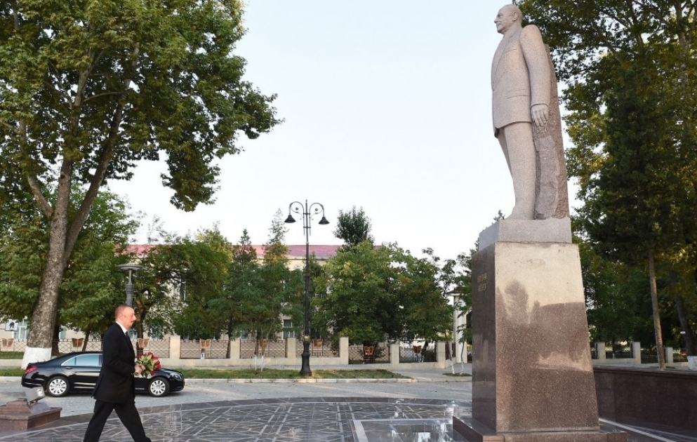 Präsident Ilham Aliyev zu Besuch in Ismayilli