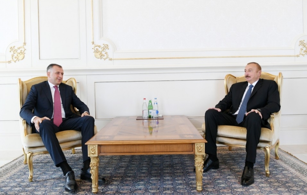 Le président Ilham Aliyev a reçu les lettres de créance du nouvel ambassadeur de Géorgie