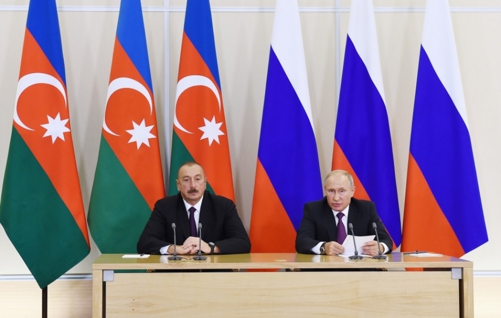Presidents of Azerbaijan and Russia made press statements