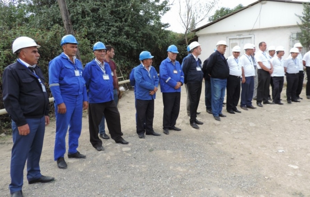 Şabranın Qorğan kəndinə ilk dəfə təbii qaz verilib