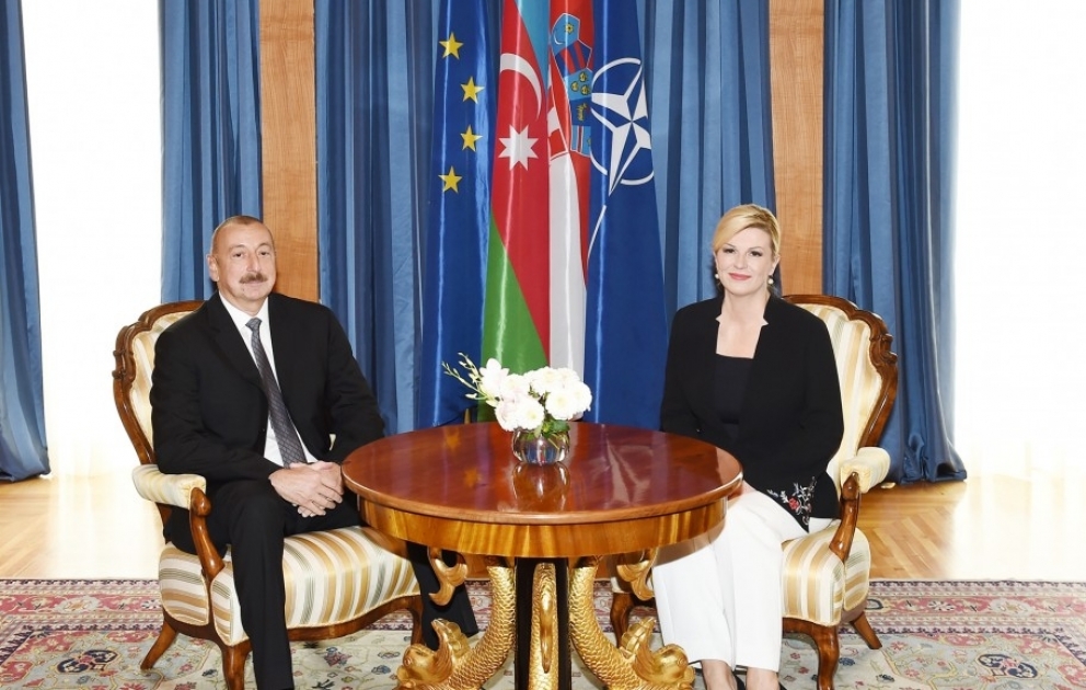 Les présidents azerbaïdjanais et croate s’entretiennent en tête-à-tête à Zagreb
