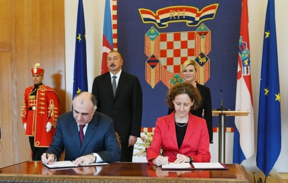 Azerbaijan-Croatia documents signed