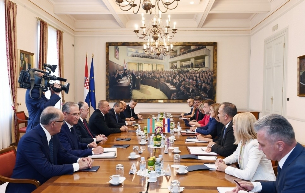 President Ilham Aliyev met with Speaker of Croatian Parliament Gordan Jandrokovic