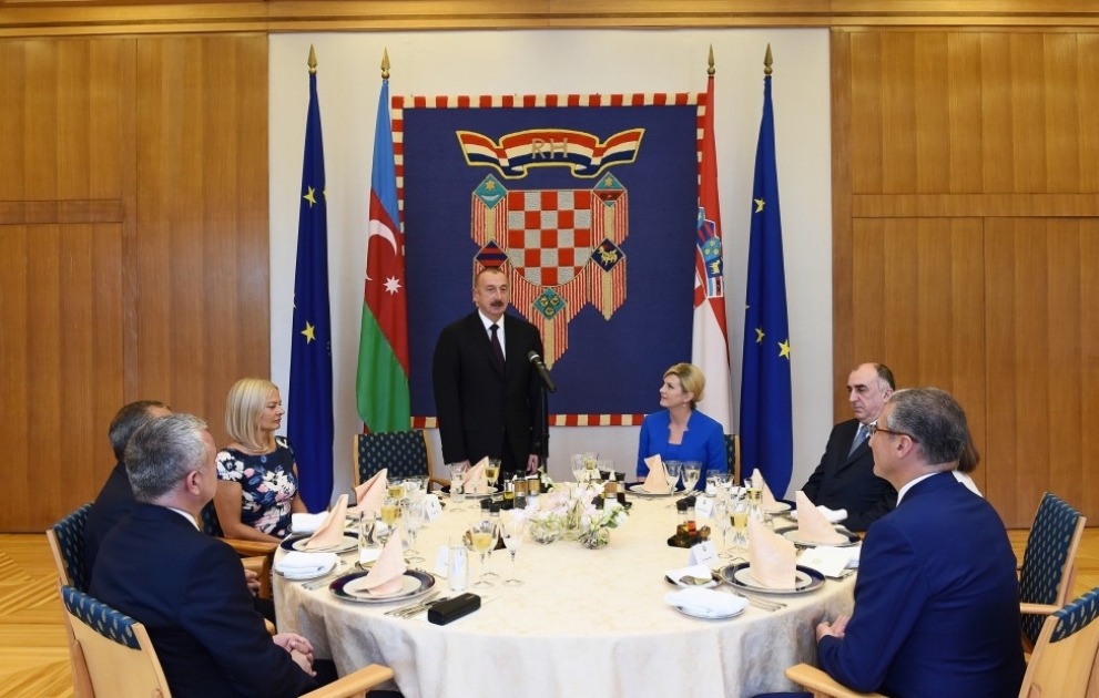 Official reception in honor of President Ilham Aliyev
