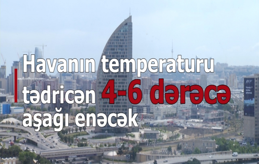 XƏBƏRDARLIQ: Havanın temperaturu tədricən 4-6 dərəcə aşağı enəcək