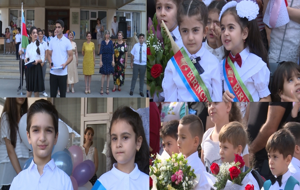 5 nömrəli tam orta məktəbdə birincilər üçün “ilk zəng” çalınıb