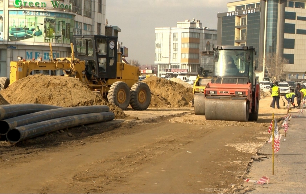 Babək prospektində yenidənqurma işlərinin bu ilin oktyabrında yekunlaşdırılması nəzərdə tutulur