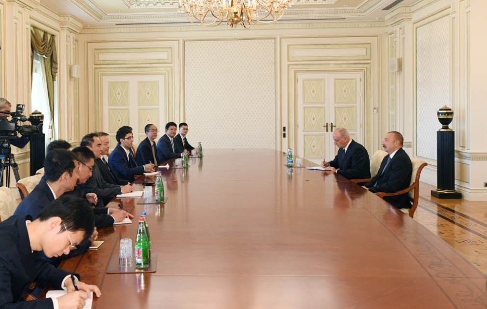 Le président azerbaïdjanais reçoit la délégation menée par le rédacteur en chef de Xinhua