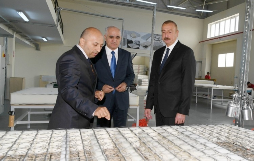 President Ilham Aliyev attended opening of Masalli Industrial Park