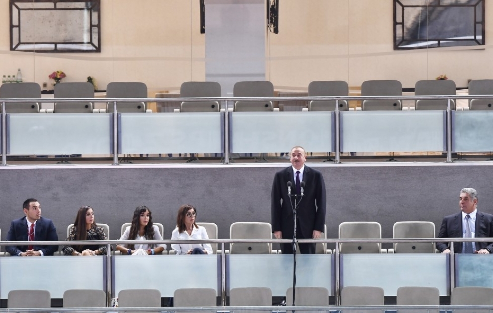 Feierliche Eröffnung der Judo-WM in Baku  
Präsident Ilham Aliyev nimmt an Eröffnungsfeier teil